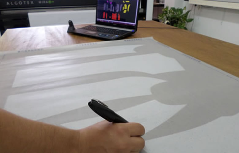 Digitization with optical pen (Digipen).